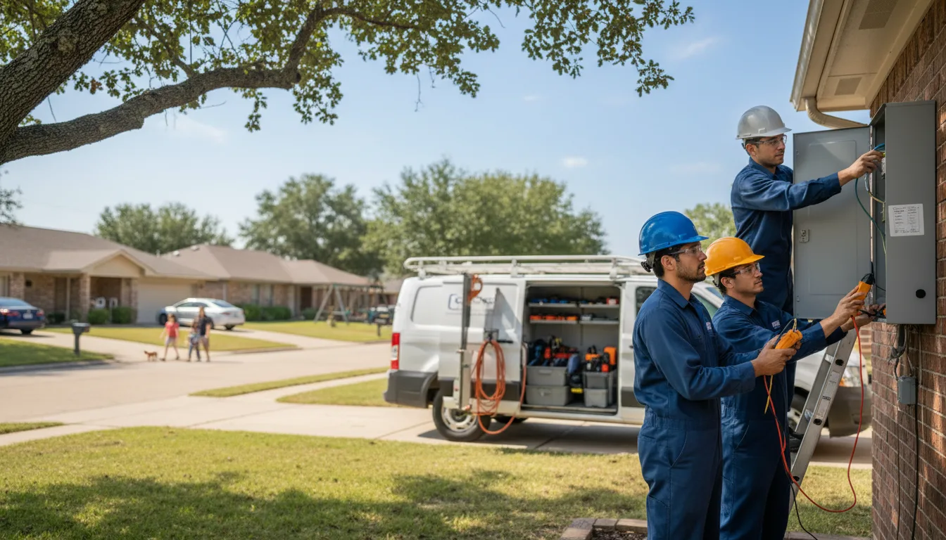 Certified electrician providing emergency electrical services in Caldwell, KS
